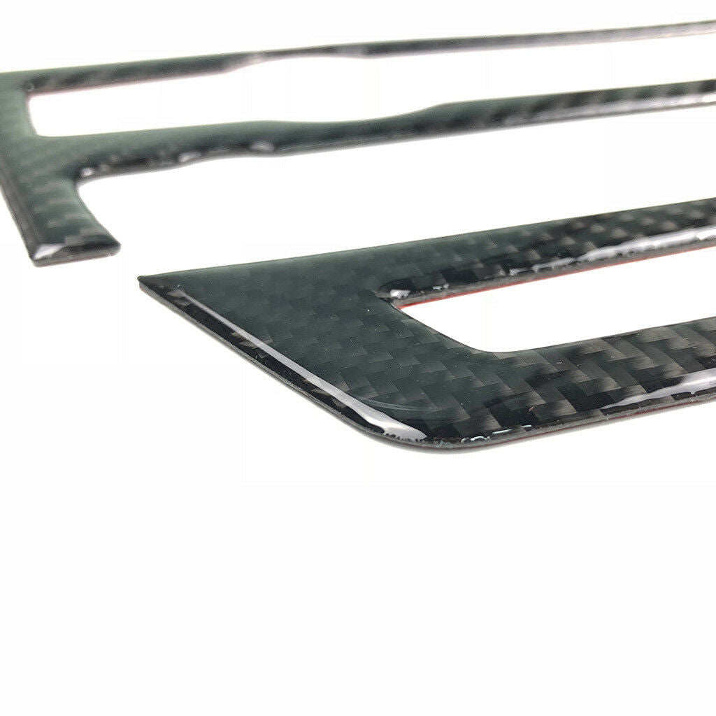 2x Carbon Fiber Control Panel Interior Trim For BMW e70 e71 X5 X6 2008-2013