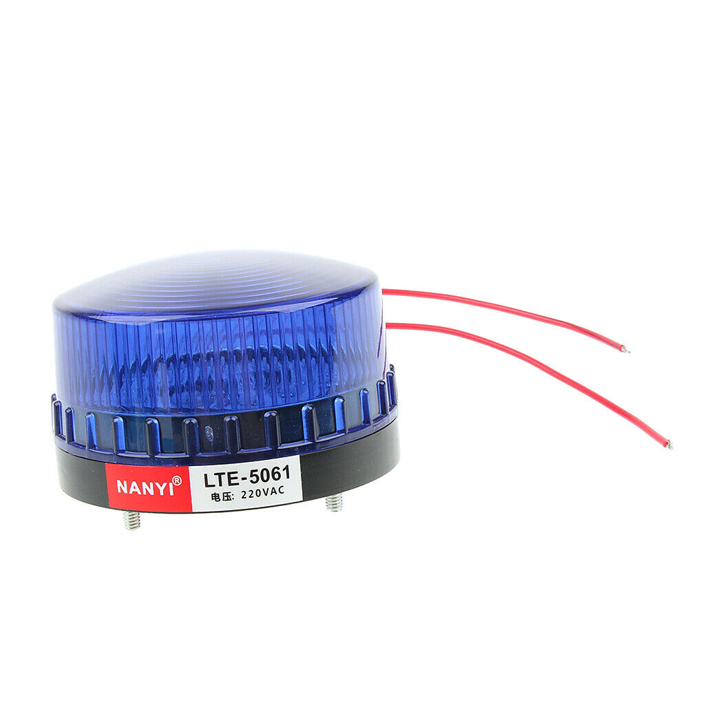 AC220V Blue Signal Industrial Tower Warning Flashing Beacon Light Alarm Lamp /