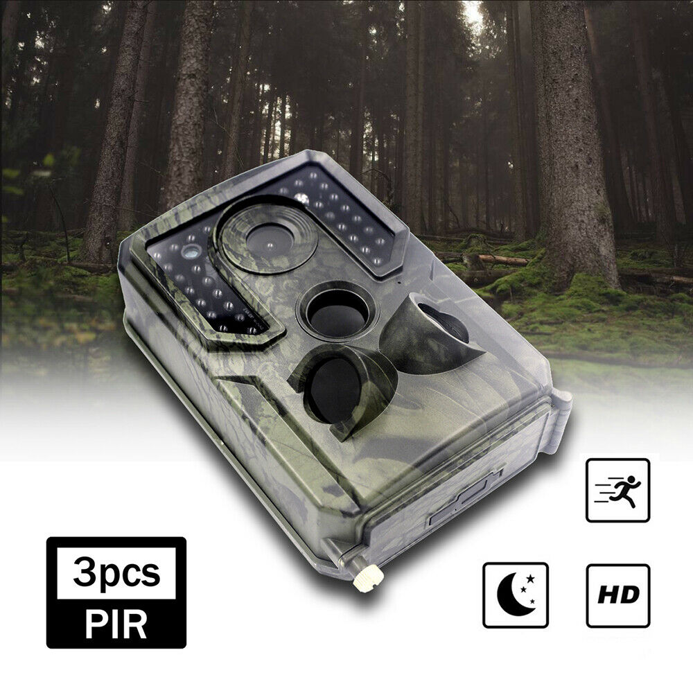 1080P 12MP Hunting Trail Camera Video Wildlife Monitoring IR Night Vision