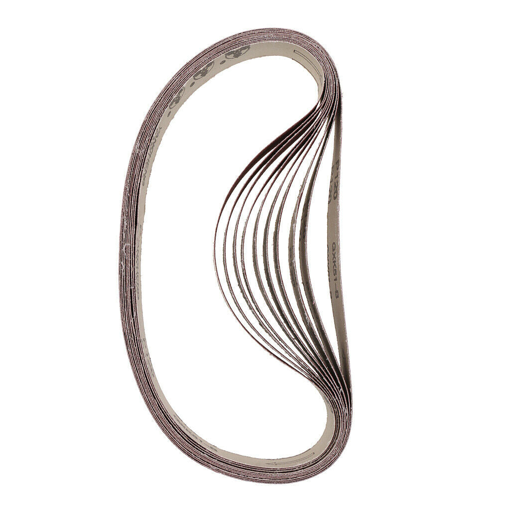 40pcs Sanding Belts 80/120/180/320 for Metal Sanding 25x762mm Abrasive Belts