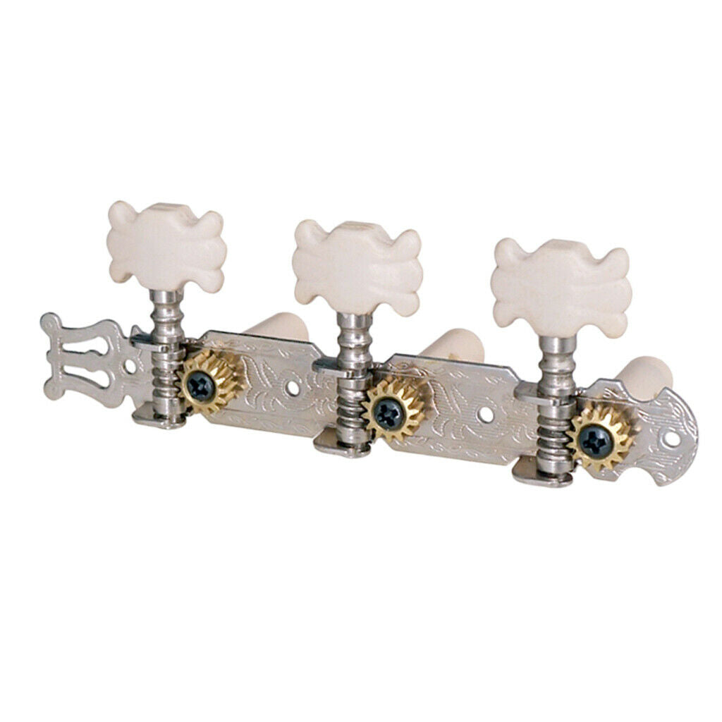 Set Of 2 Classic Guitar Tuners Tuning Pegs With 8 Screws Voice Keys Pegs