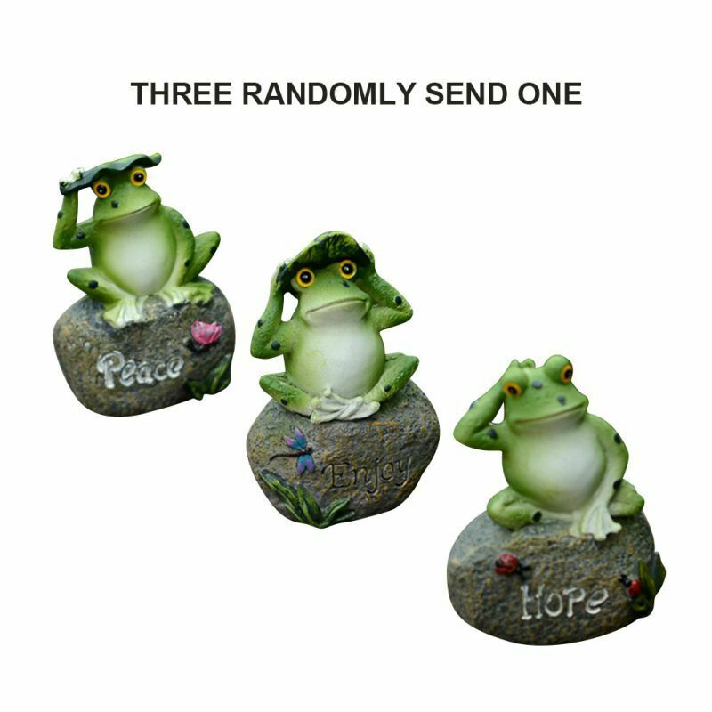 Frogs Garden Statues Frogs Sitting On Stone Sculptures Garden Yard Decora.l8