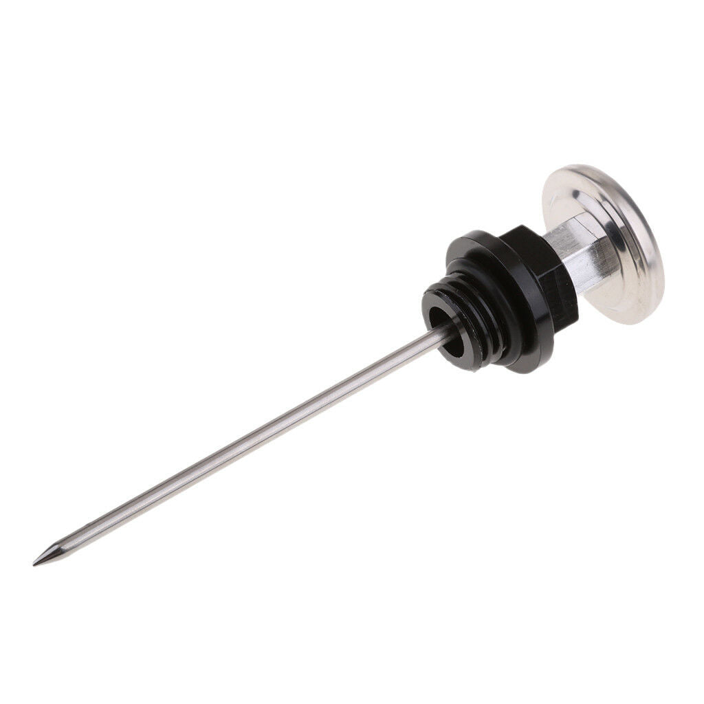 Black Motorcycle Part Oil Tank Dipstick w/ Temp Temperature Gauge 0-100