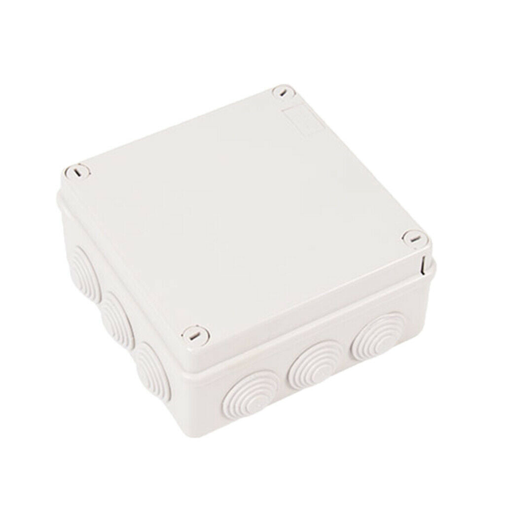 White Electronic Terminal Box ABS Waterproof 5.91x5.91x2.76 Inch