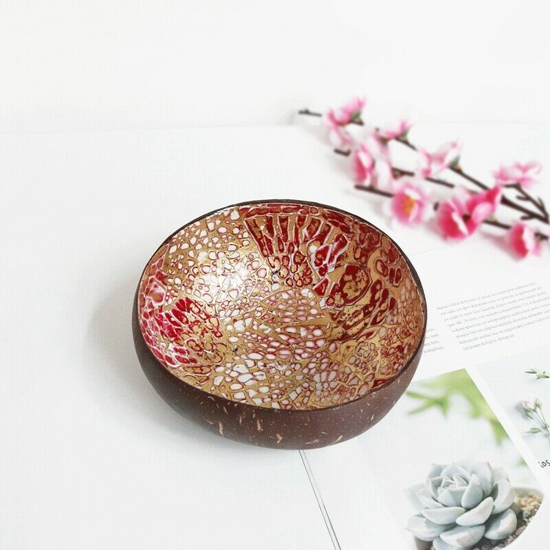 2PCS Coconut Bowls, Bowl Decoration, Candy & Key Storage Bowl Home DecoratioI2R6