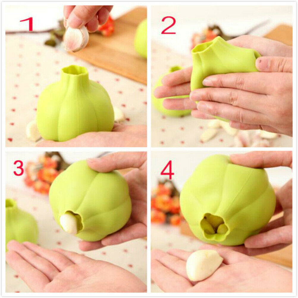 Silicone Garlic Open Tool Random Color Crusher Garlic Peeler Kitchen Tool.l8