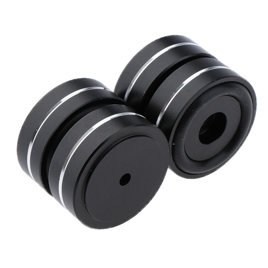 4x 40*15mm Aluminum Isolation Feet Pad Stand Base For CD Turntable Radio AMP