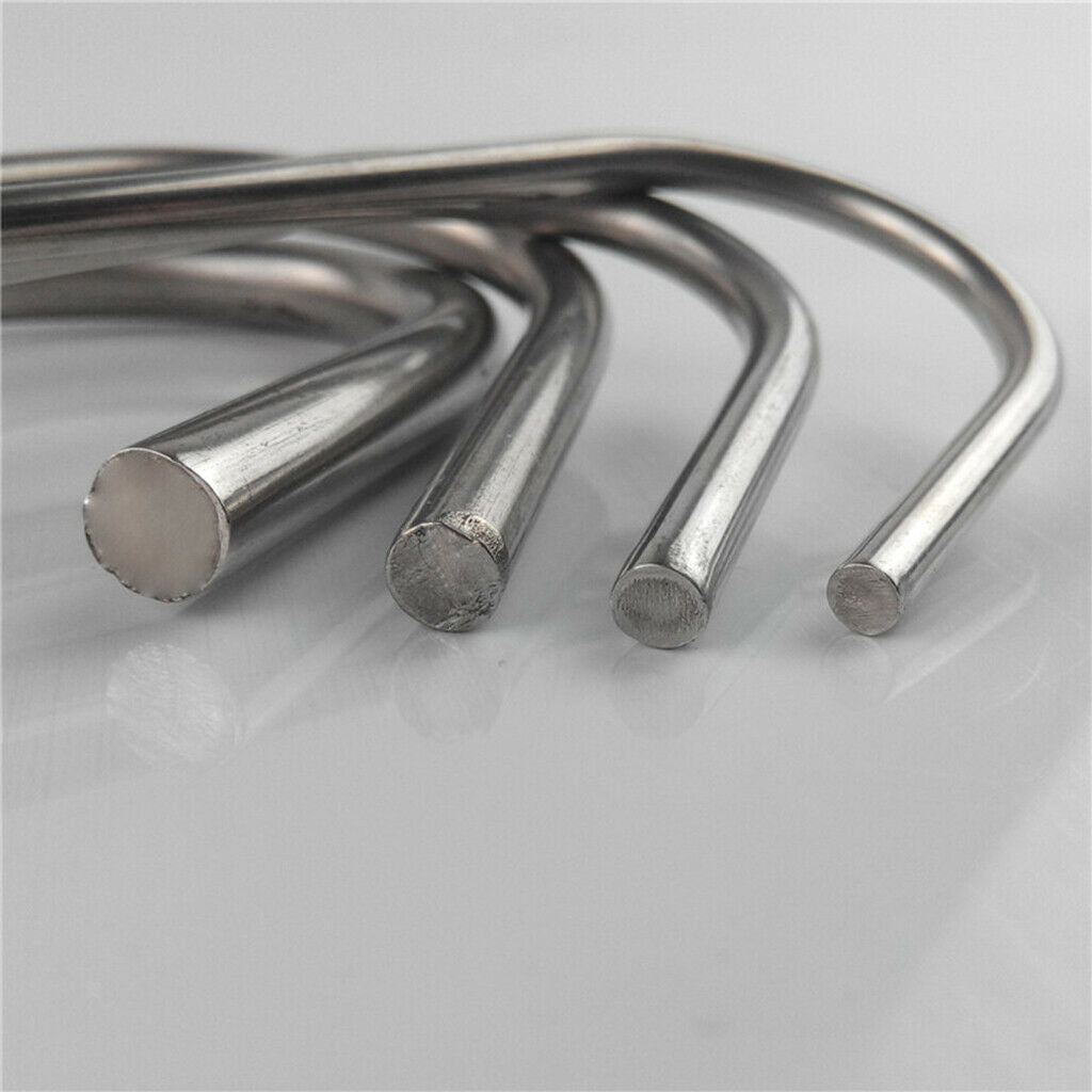 3 Stainless Steel Meat Hook Rings Pan Spoon Hanging Hanger Kitchen 0.35cm