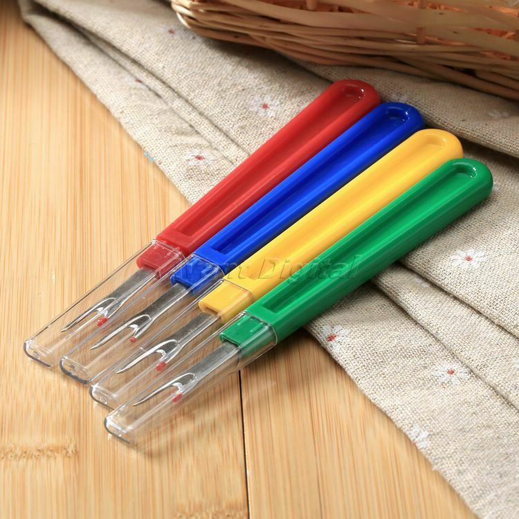 1pcs Seam Ripper Stitch Ripper Unpicker Craft Cutter Plastic Handle Sewing Tools