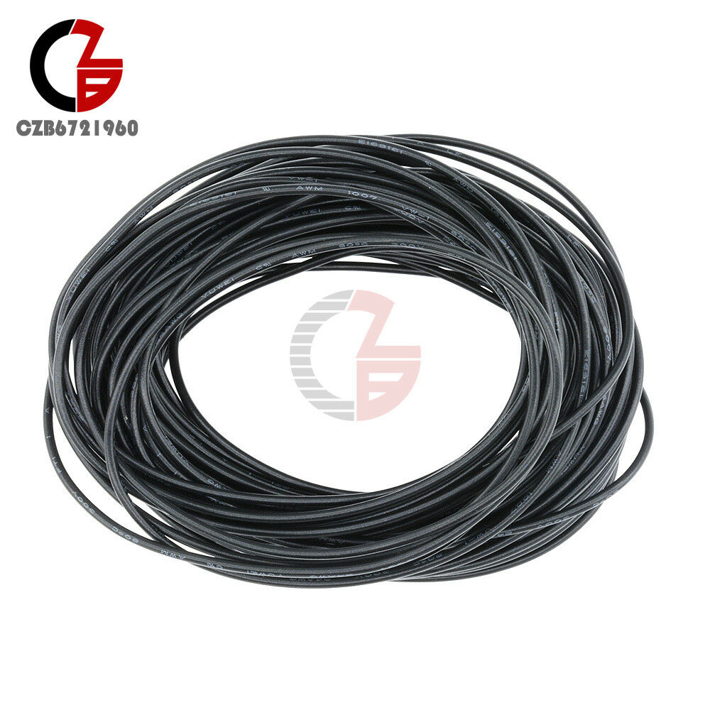 Red Yellow Blue Black Flexible Stranded of UL-1007 24 AWG Wire Cable 10M 4 Color