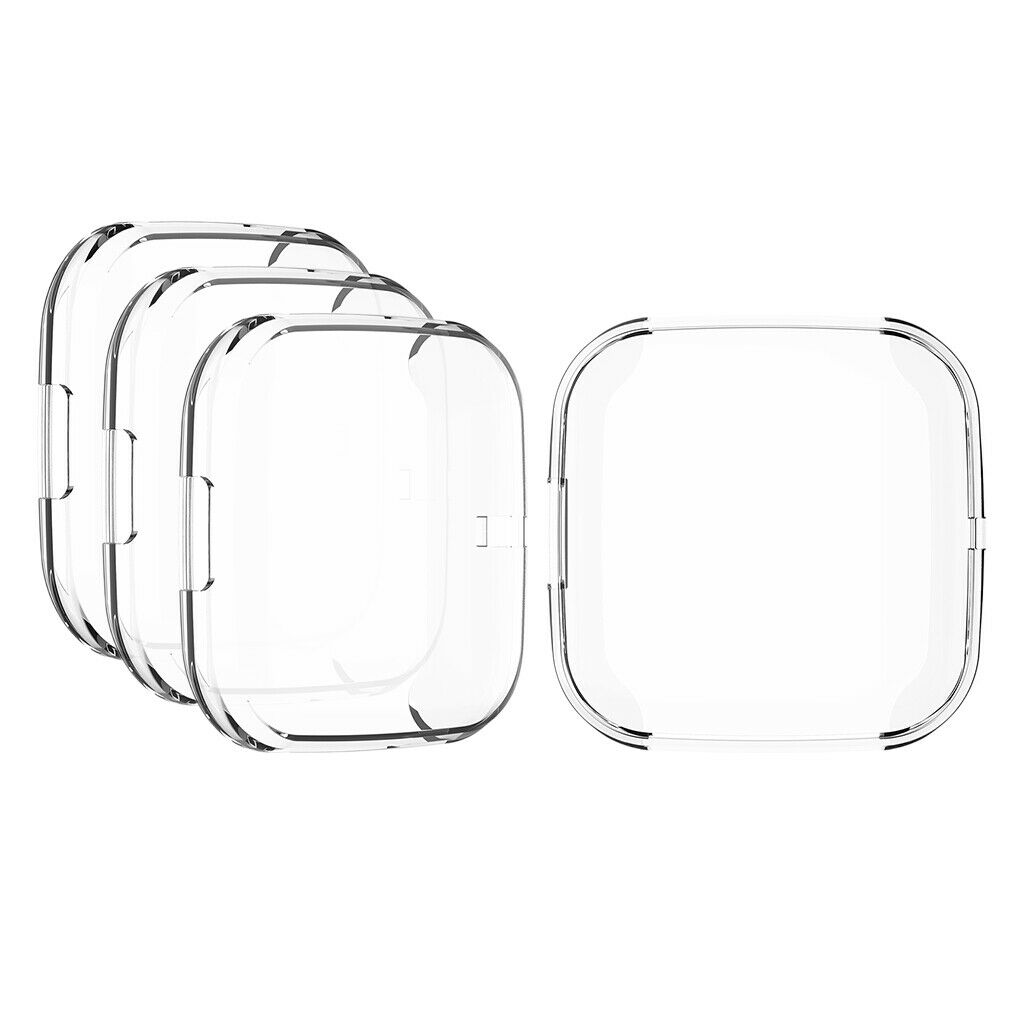 4pcs TPU Shell Case Screen Frame Cover Protector Fits for  Versa 2