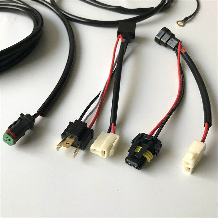 Wiring Harness LED Light Bar  9005/H4 High Beam Driving Light Quickly Turn 12V
