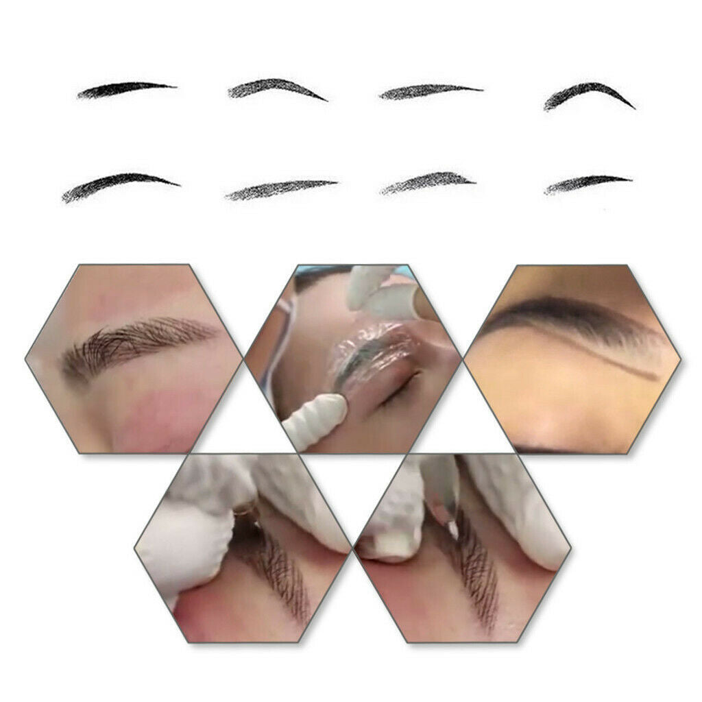 Tattoo Kit Eyebrow Permanent Makeup Microblading Needles PCD Ink Cup Pen