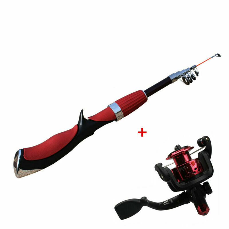 Spinning Fishing Rod and Reel Set Carbon Ultra Light Fishing Pole Tackle Tool