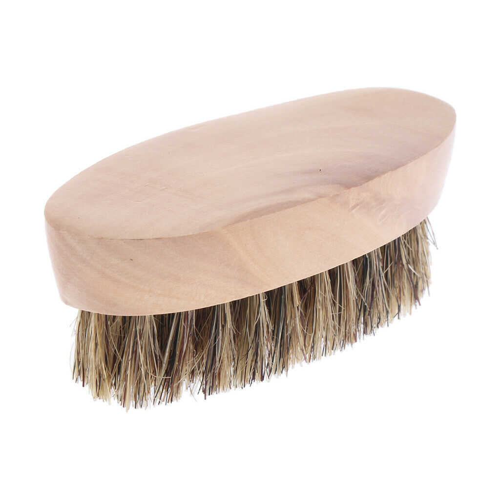 Beard Brush with Premium Boar Bristles - Firm and Soft - Facial Mustache Styling