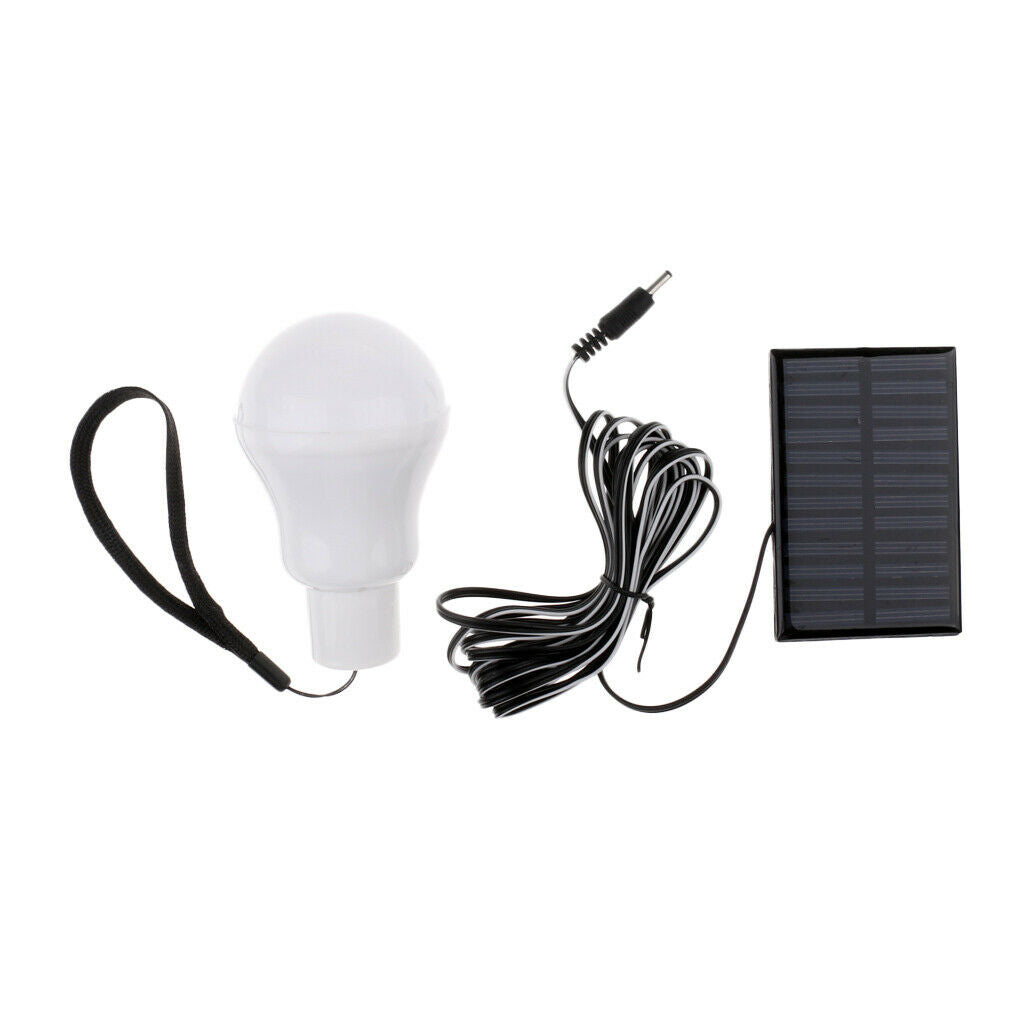 Portable Solar Powered LED Bulb Light Outdoor Camping Lighting Lamp 10x6.2cm