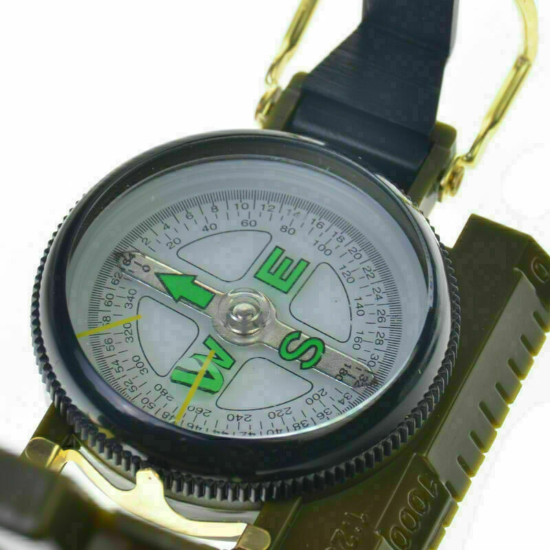 Pocket Outdoor Military Army Hiking Camping Lens Survival Lensatic Mini Co hv2n