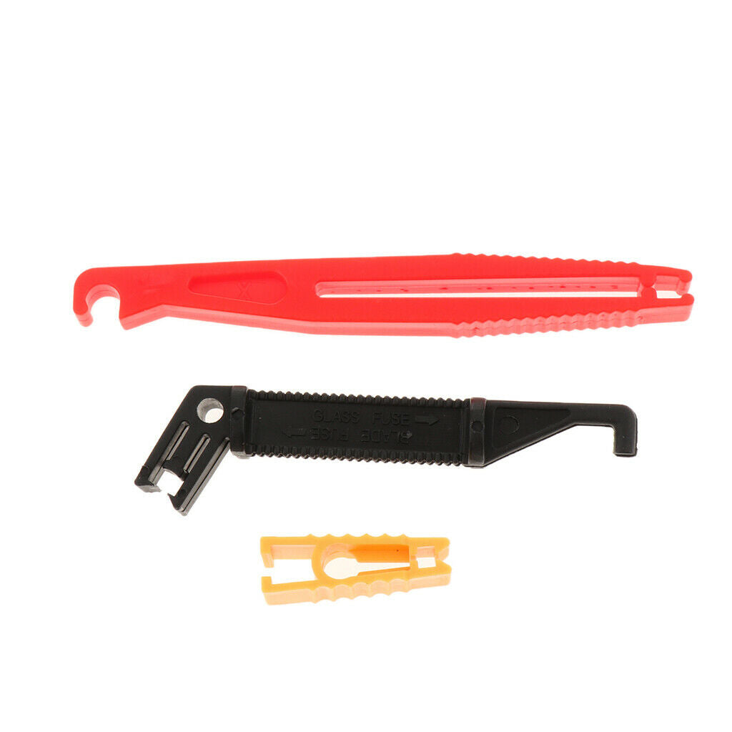 3pcs (3-size) Fuse Puller Short Long Car Bike Automotive Mini Micro Blade Fuse