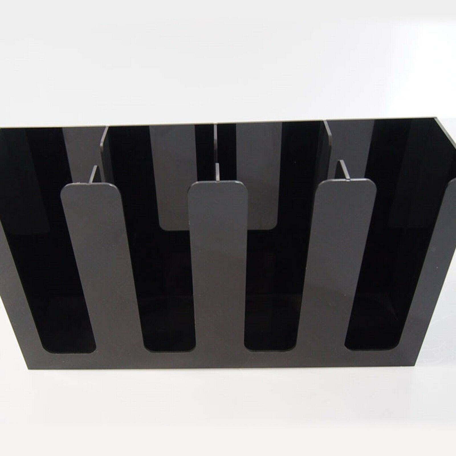 Breakroom 4 Compartments Coffee Cup Organizer Rack Disposable Cup Dispenser