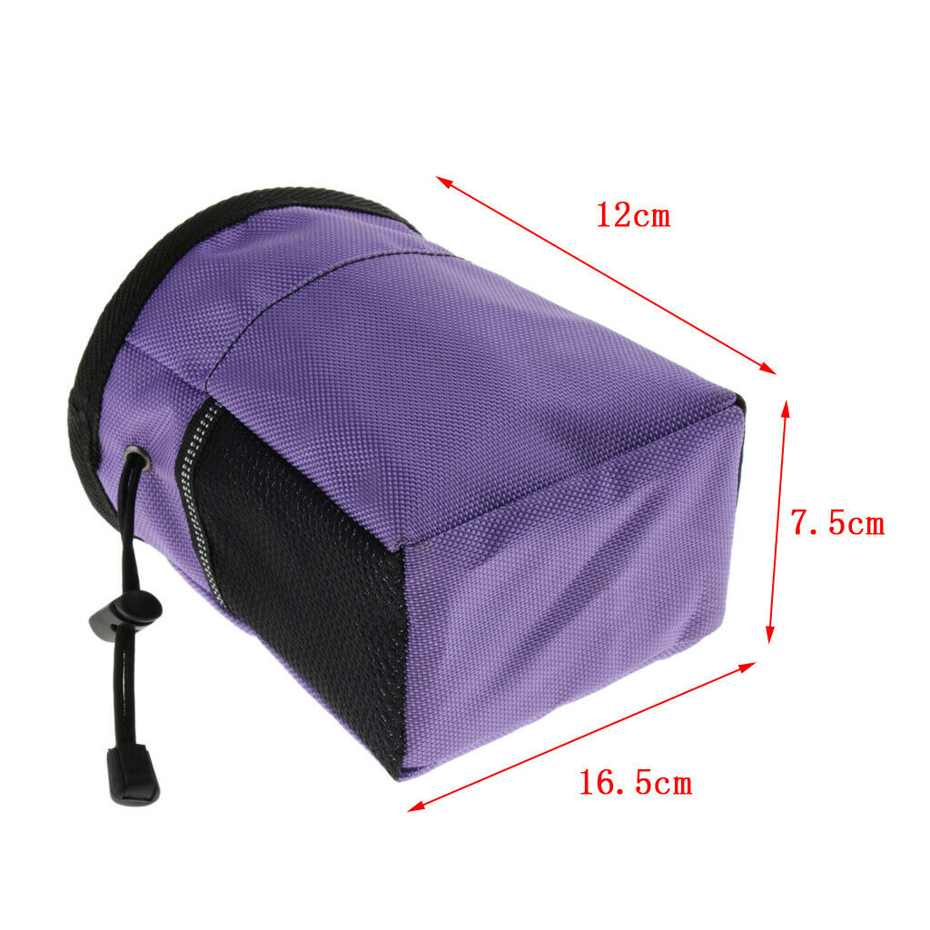 Multi-function Adjustable Shoulder Strap Dog Treat Pouch Training Bag black