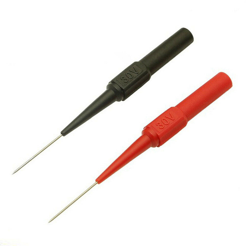 2Pcs/Set Non-destructive Insulation Piercing Needle Test Probes Tool Red / Black