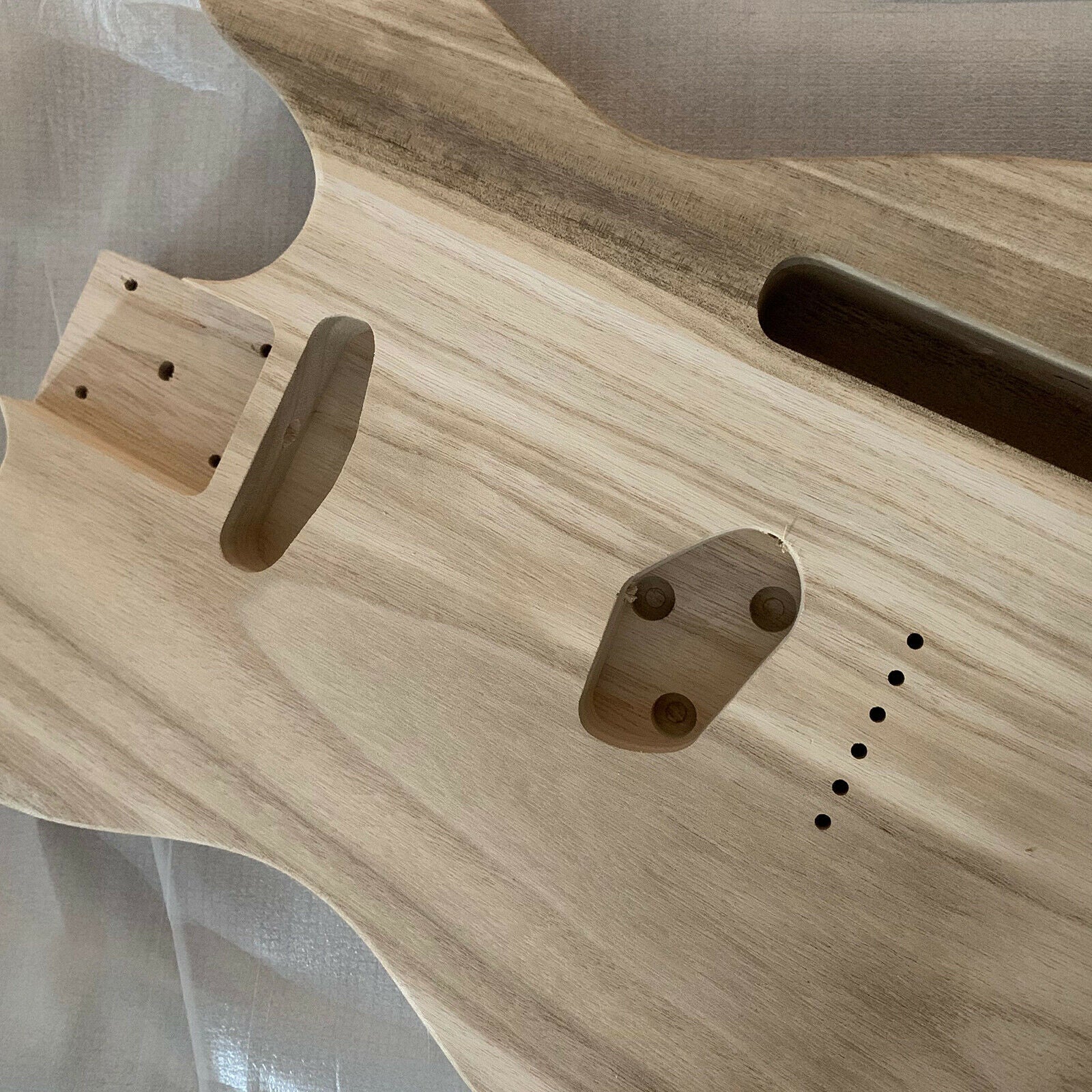 1PC Electric Guitar Body T-Style Maple Wood Unfinished High Quality Polished