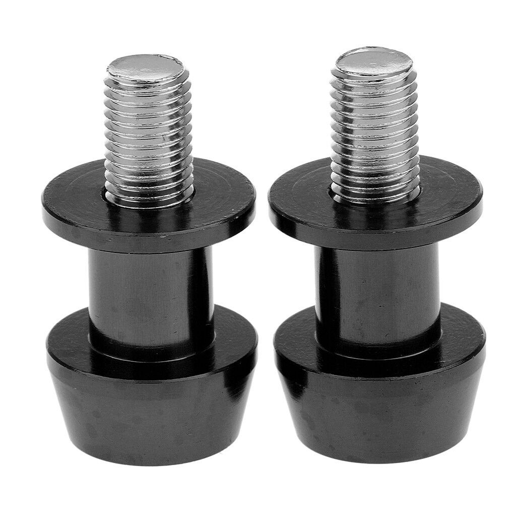 2x Swingarm Spools Slider 10mm for Kawasaki  250 ER6 Z 250 ER6F Black