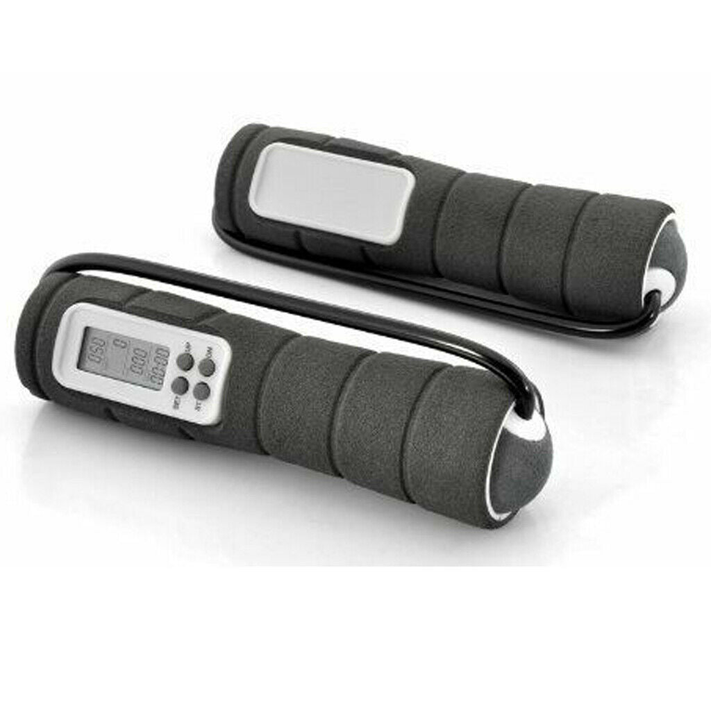 Wireless Skipping Rope Ropeless Cordless Jumping Rope Fitness Equip Black