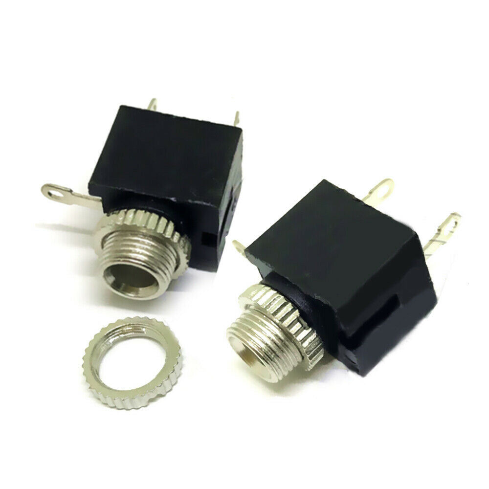 10Pcs 3 Pin DIP Female Audio Connector Headphone Jack Socket Mono Channel