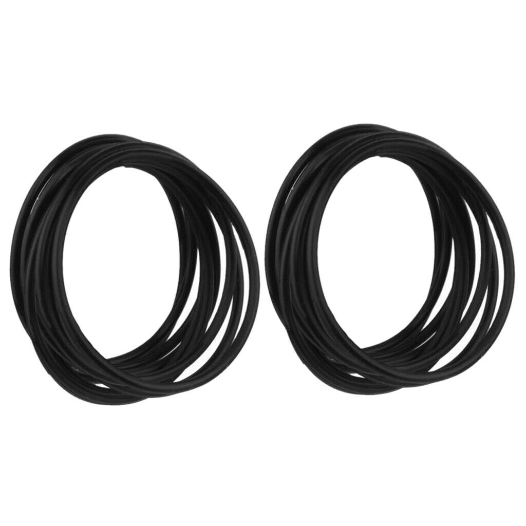 20pcs Fashion Silicone Elastic Rubber Band Bracelet Wristband Bangles Hair Ties