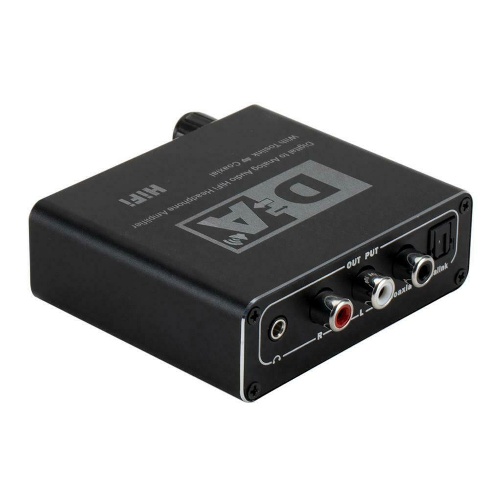 192kHz Digital Optical to Analog Coaxial Toslink RCA L/R 3.5mm Audio Converter