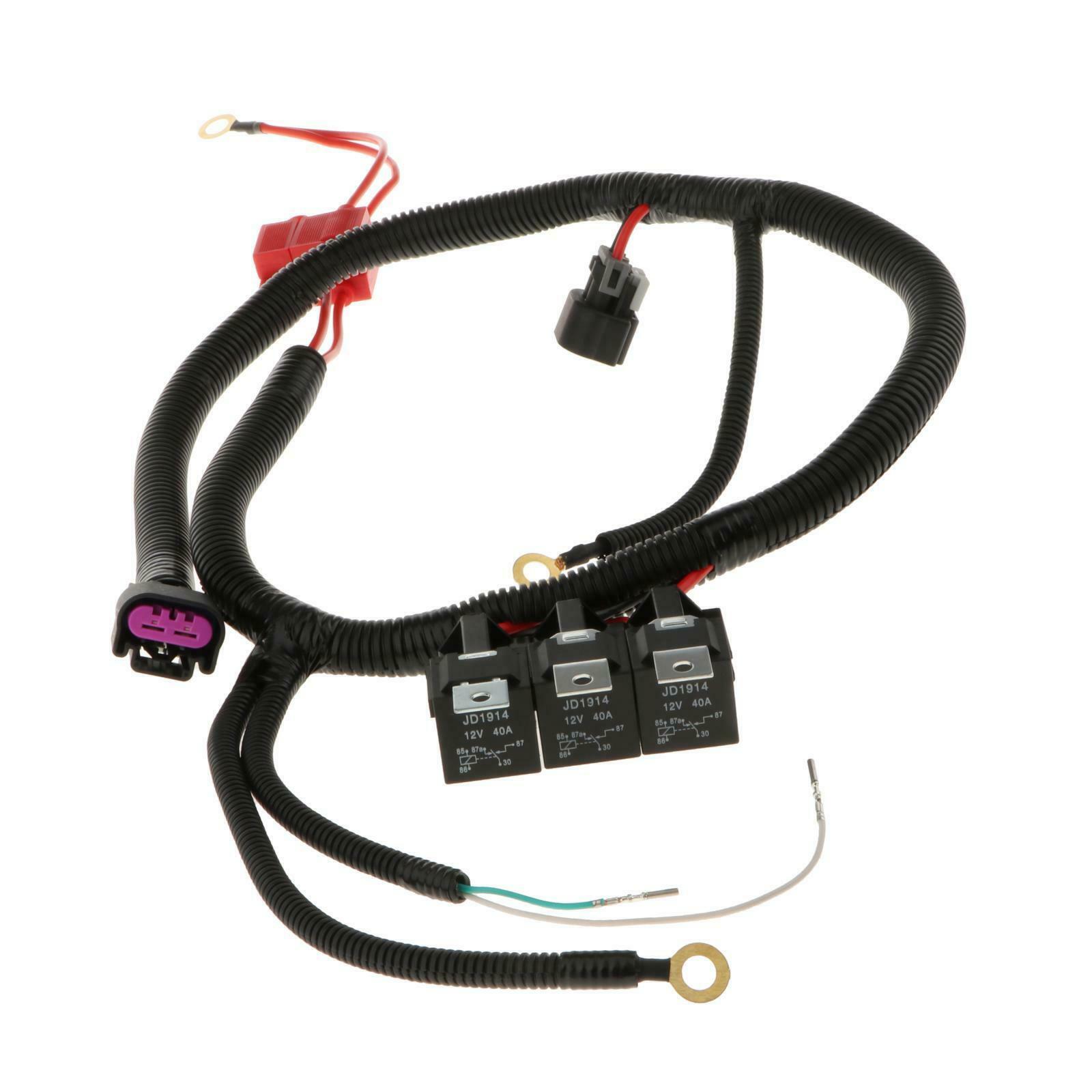 8Inch Dual Electric Fan Upgrade Wiring Harness fits For 1999–2006 ECU Control