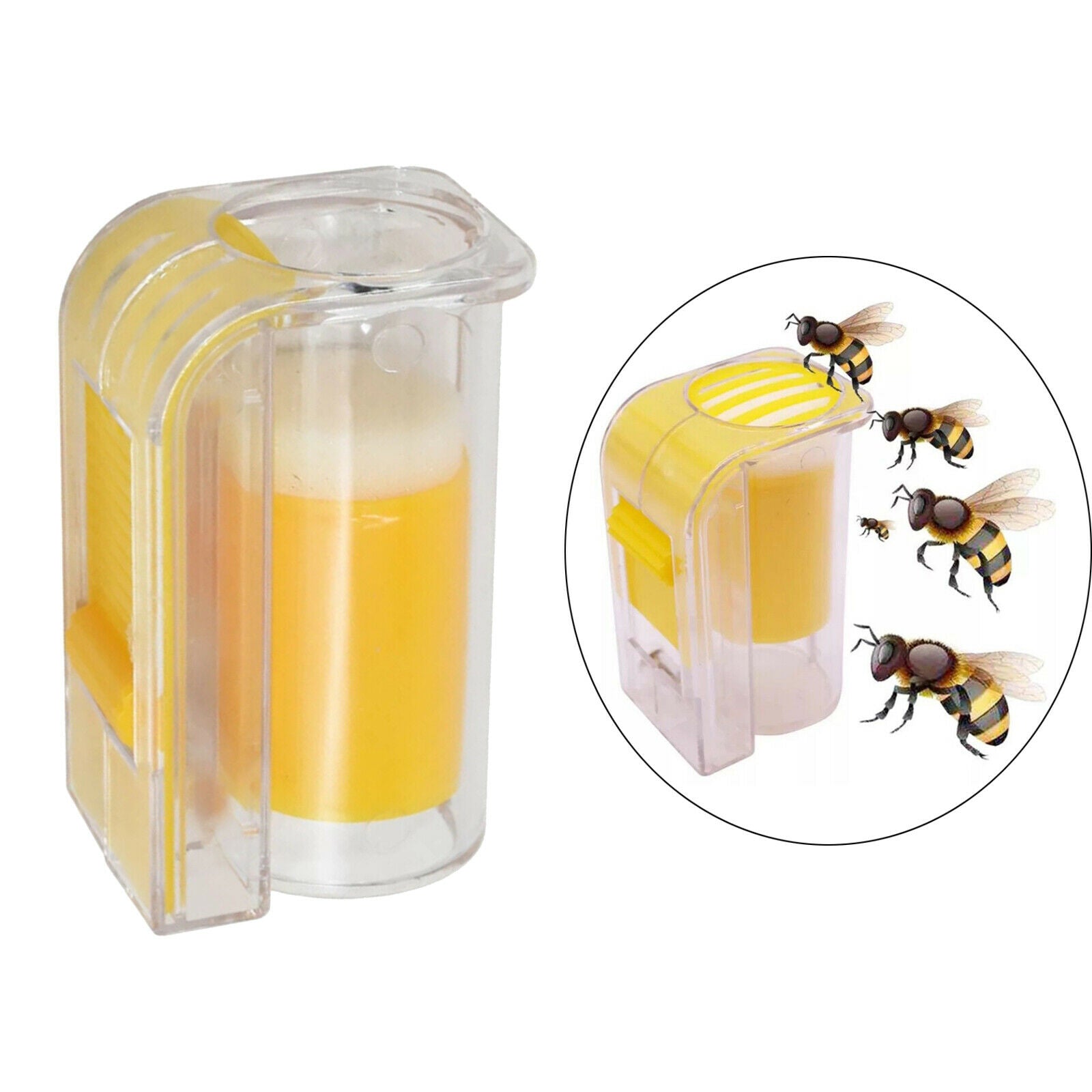 2 Pcs Queen Catcher Plastic Bee Queen Marking Catcher, One Handed Marker Bottle,