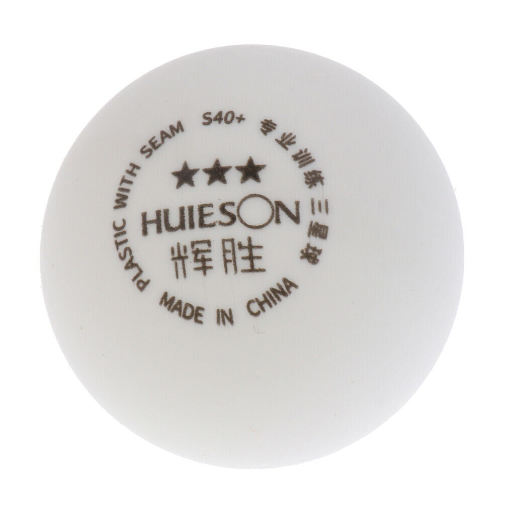 Pack of 6, 40+mm 3-stars  Pong Balls ABS Table Tennis Balls - White
