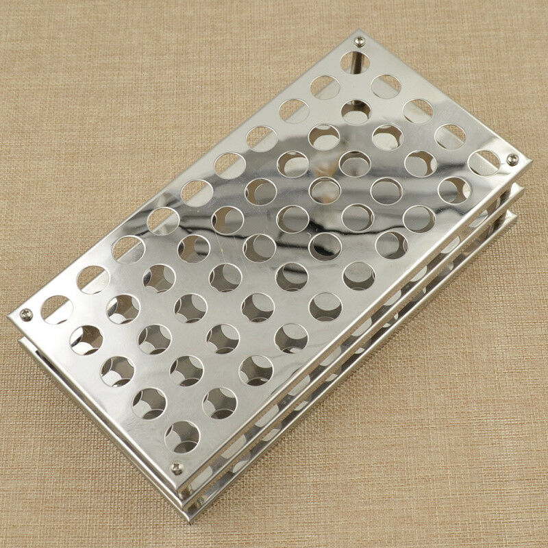 50 tubes 13mm Stainless Steel Wire Frame Test Tube Rack Lab Stand Holder Display