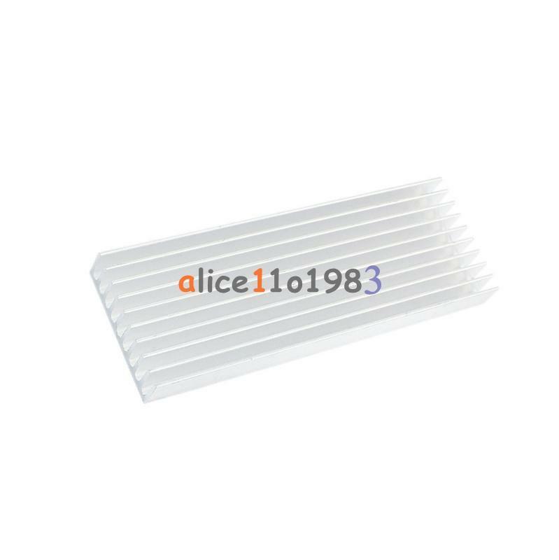5PCS 100*35*10mm Aluminum heatsink Heat Sink Chip for IC LED Power Transistor