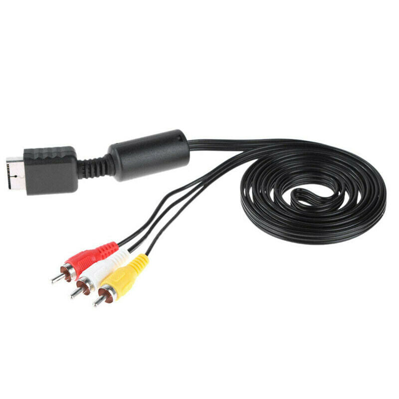 Multi Out AV Cord Video/Audio Cable 3 RCA Flat For Playstation PS PS2 PS3LD Tt