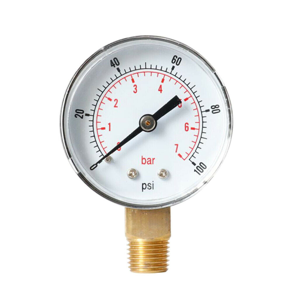 TS-Y508-100psi Y50 Radial Pressure Gauge 0-100psi 0-7bar