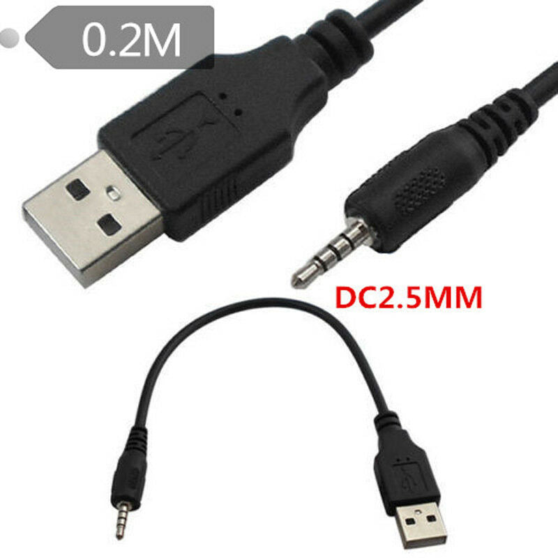 2.5mm USB CHARGING Power CABLE For JBL Synchros E40BT/E50BT Headphones J56BT 2ft