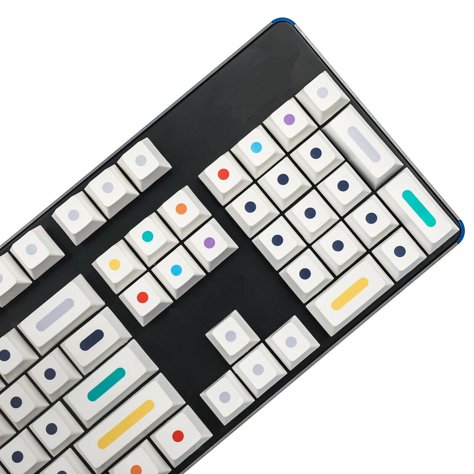 108-key White Dot Mechanical Keyboard Keycaps ANSI Layout For Cherry Mx