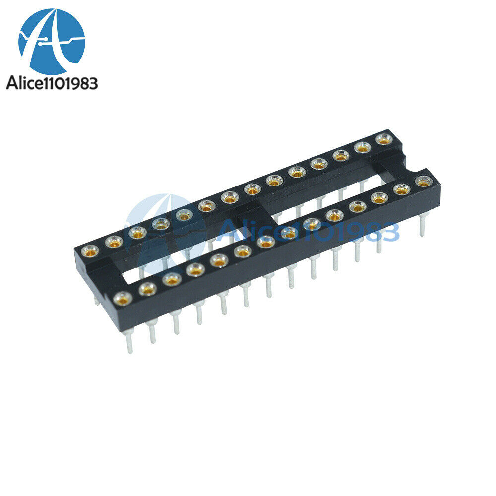 2PCS 28 Pin DIP SIP Round IC Sockets Adaptor Solder Type Narrow