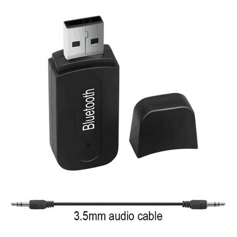 1Pc wireless usb bluetooth music audio receiver adapter 3.5mm dongl.l8