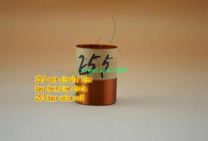 2pcs 25.5mm Bass Speaker Voice Coils Round wire Woofer coil Home Audio Parts