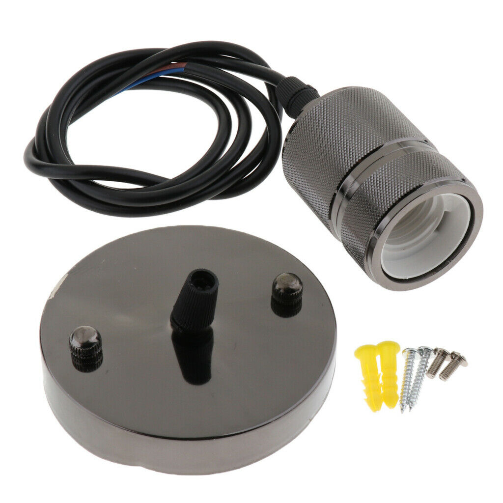 E27 Lamp Socket Light Fixture Replacement Industrial Style 110-240V 60 Watt 06