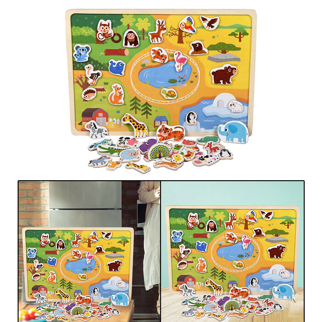 Wooden   Educational Puzzle Toys Animal Jigsaw Puzzles for Preschool
