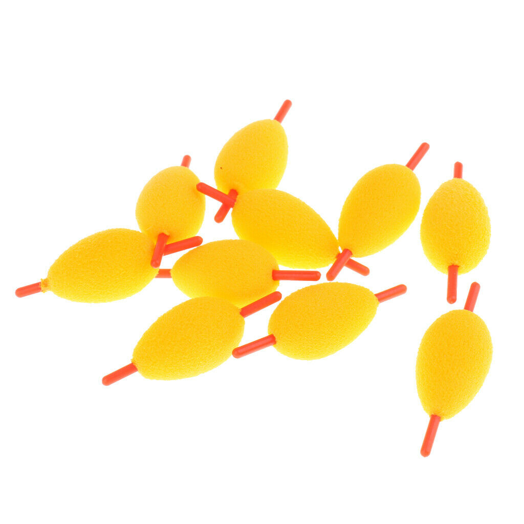 10Pcs EVA Floating Sea Rock Ice Fishing Slip Stick Belly Float Carp Bait S