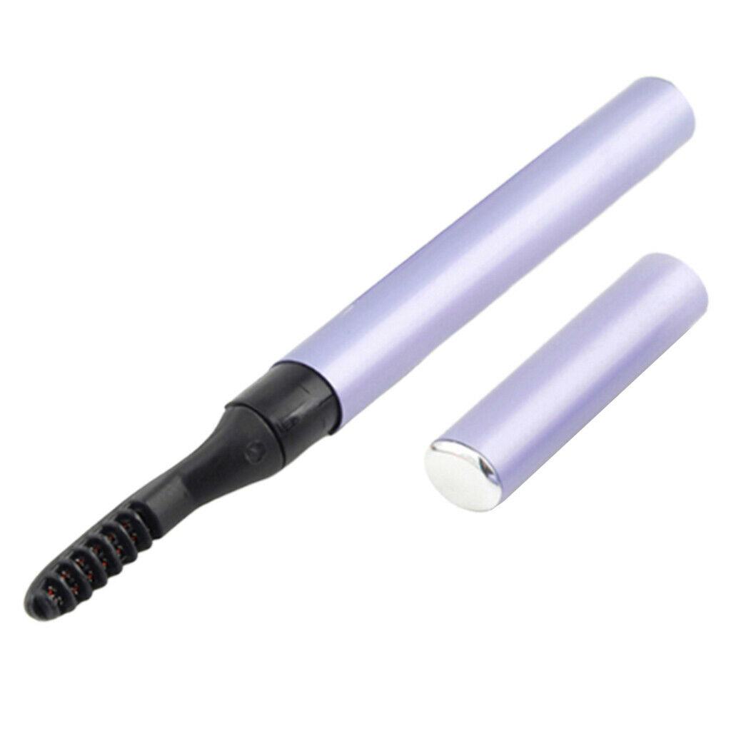 Fast Heating Mini Electric Eyelash Curler Long Lasting Eyelashes Comb Brush