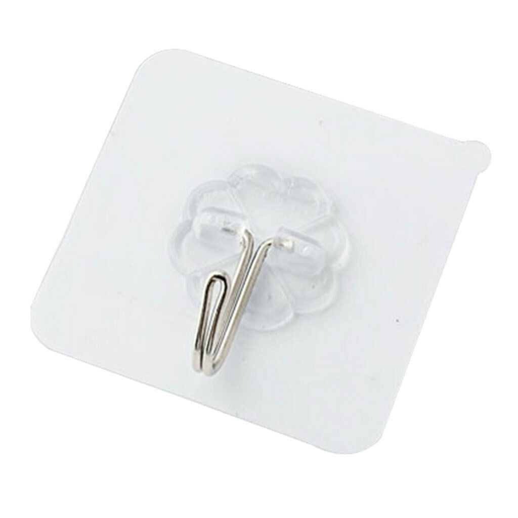 10x Suction Cup Wall Hooks Bathroom Hangers Adhesive Hooks Shower Hooks Wall