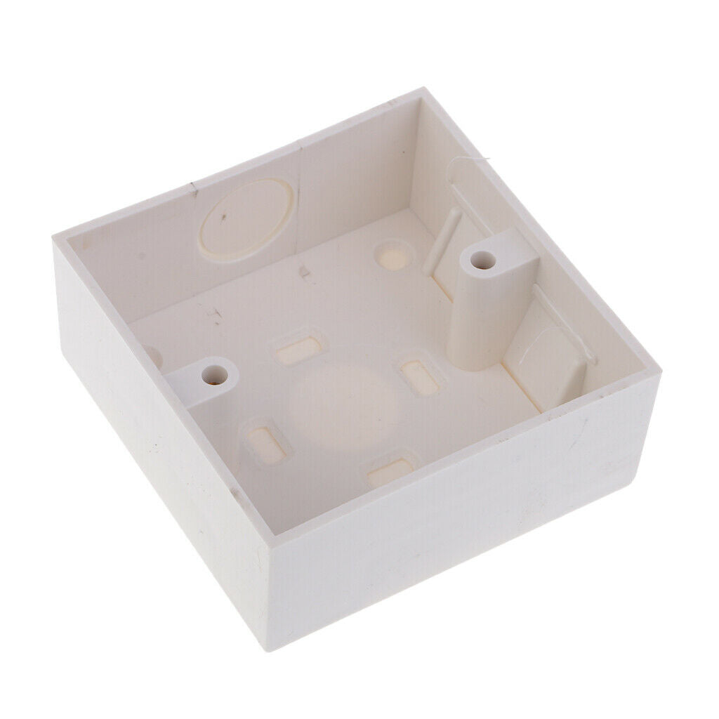 86x86mm Wall Plate Box Profession White Socket Switch Back Box 1Piece