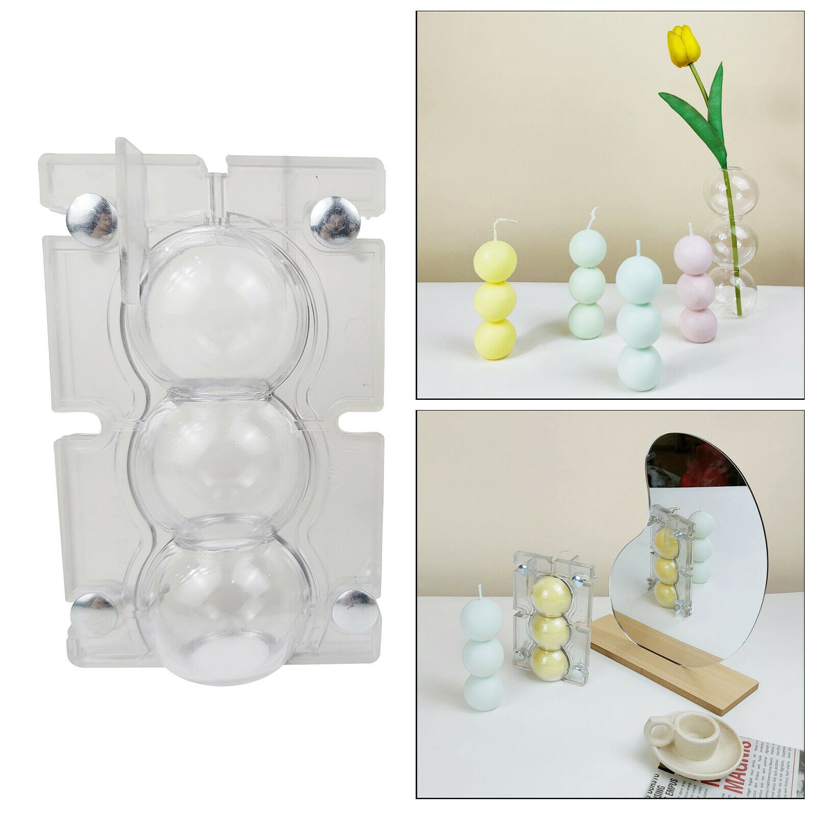 Plastic Candle Mold Mini for Scented Candles DIY Making Handmade Ornaments